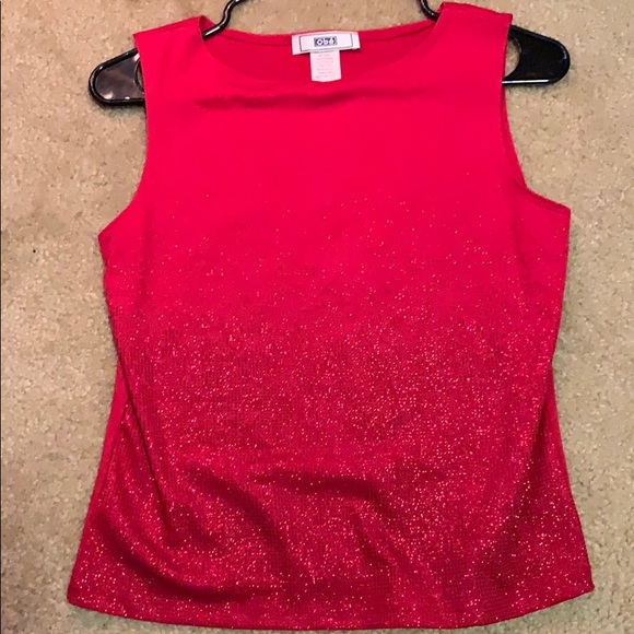 Red sequin top - Picture 1 of 2